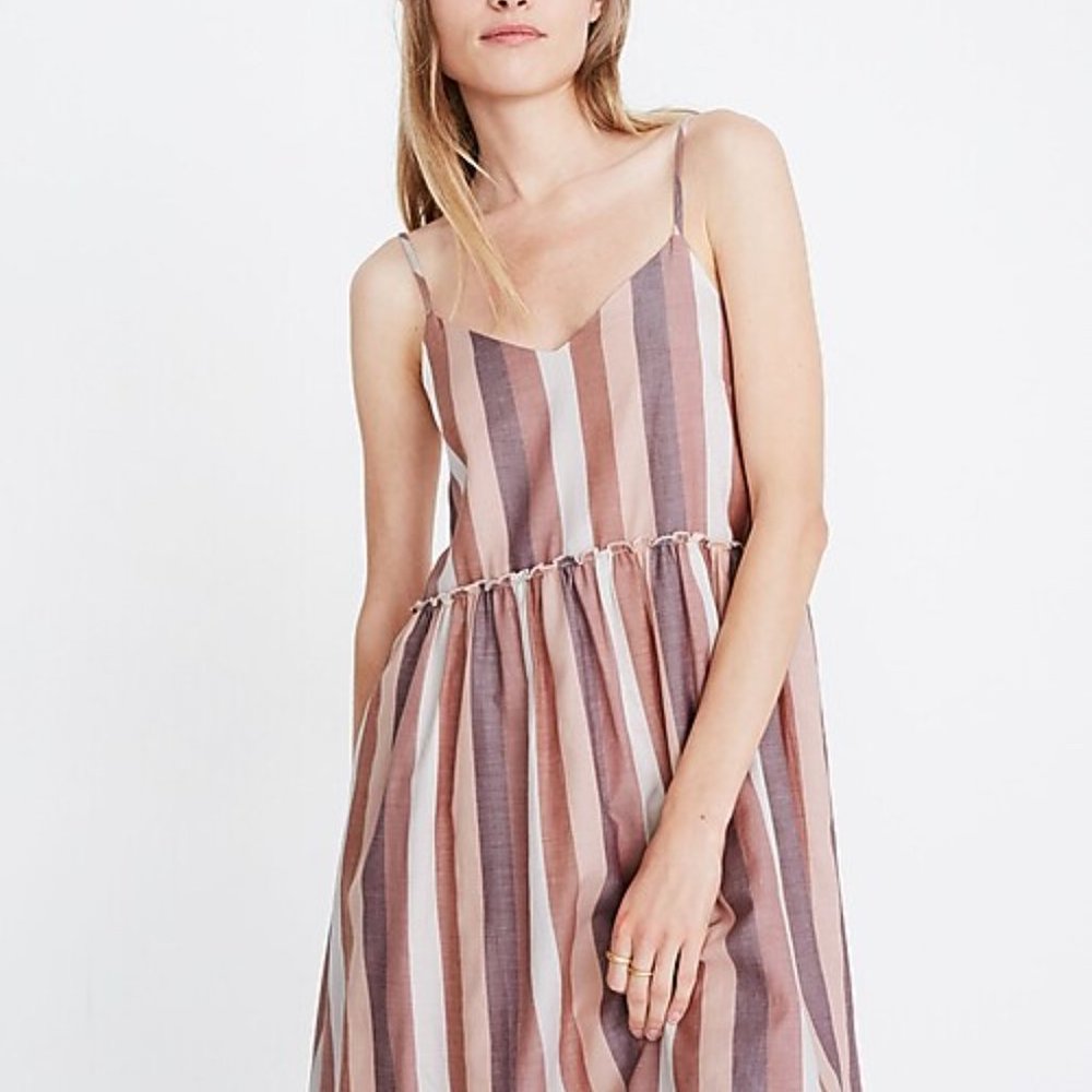 Madewell Ruffle Waist Babydoll Cami Dress